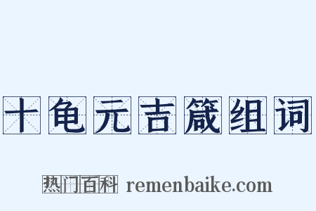 十龟元吉箴组词是什么意思的图片